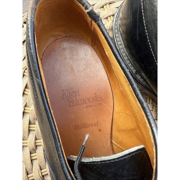 Allen Edmonds Hillcrest Shoes Oxford Lace Up Leather Black Men US 10 D 91517 main image 13